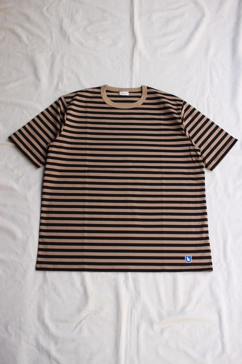 WORKERS / Border T, Short Sleeve (Black x Beige) – McFly Online Store