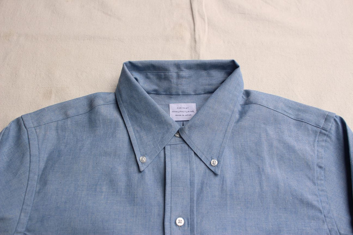FAR EAST MANUFACTURING / BD SHIRT, CHAMBRAY (AQUA) – McFly Online