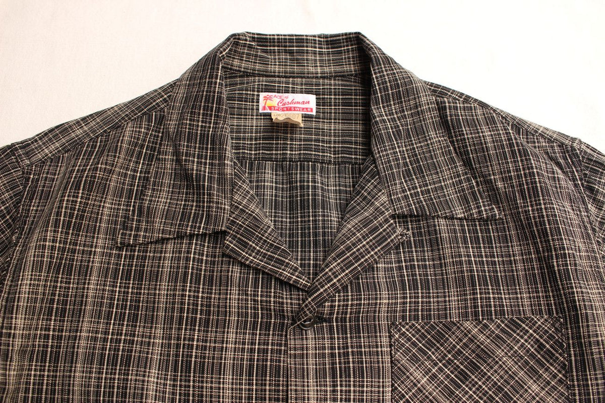 Cushman / KASURI CHECK OPEN SHIRT (25607,BLACK) – McFly Online Store