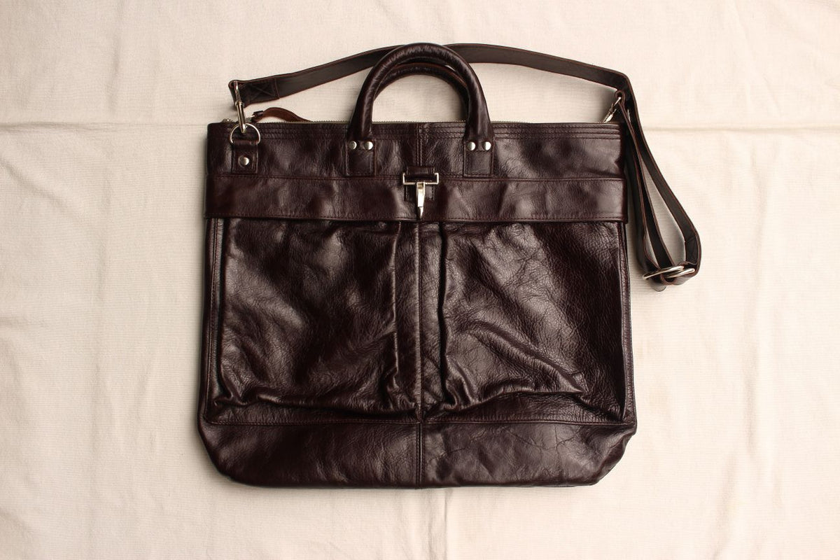 Rainbow Country / Leather Helmet Bag (RCL-60004,SEAL BROWN) / 2025