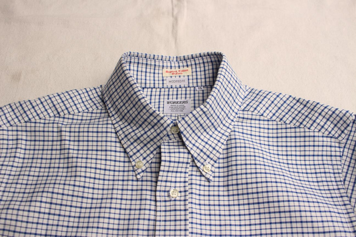 WORKERS / Modified BD, Supima OX (Matilda Check) – McFly Online Store