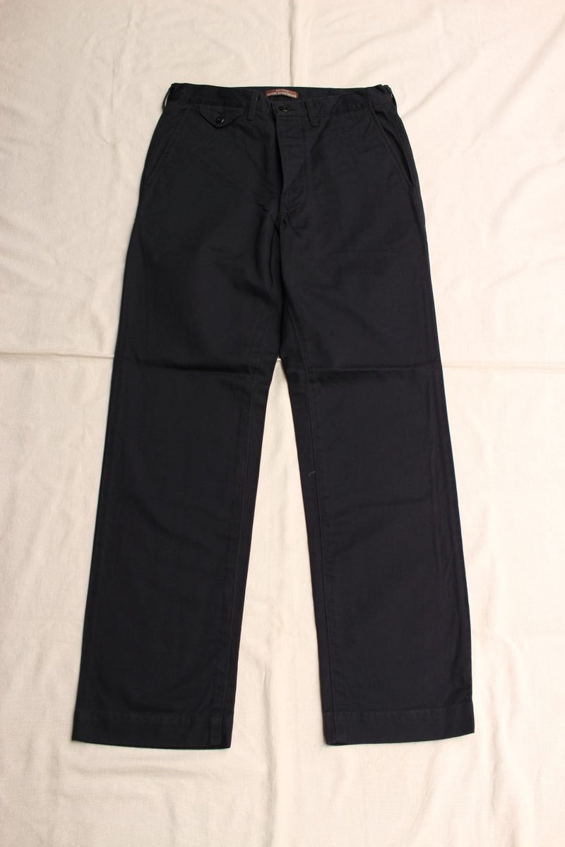 WORKERS / Officer Trousers, Regular Fit (8 oz Light Chino, Navy