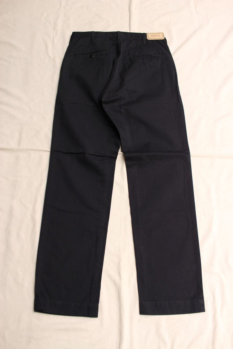 WORKERS / Officer Trousers, Regular Fit (8 oz Light Chino, Navy