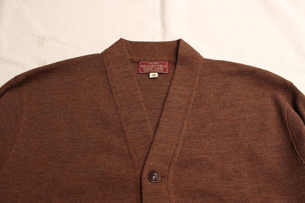 ADJUSTABLE COSTUME / 20s STYLE KNIT SPORT COAT (AK-036,BROWN