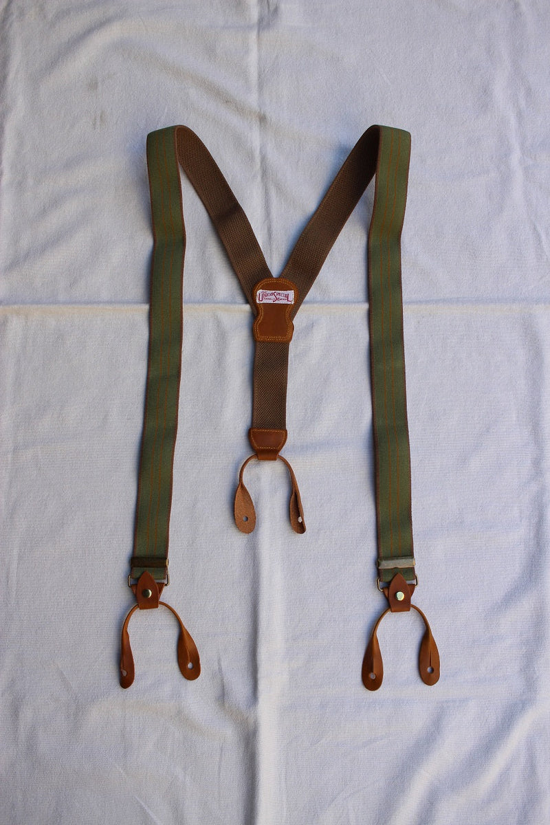FREEWHEELERS / HEAVY STRONGHOLD SUSPENDERS (#2417010,EVERGREEN