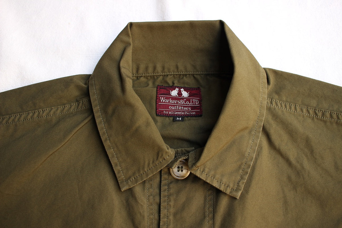 WORKERS / W&G Jacket (40/2 High Density Poplin, Olive) – McFly