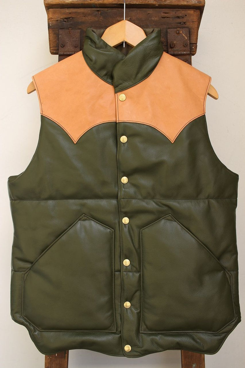 Rainbow Country / ALL LEATHER PRIMALOFT VEST (RCL-10057HC,OLIVE