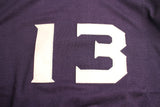 FREEWHEELERS / "#13" COTTON RAYON DOUBLE FACE SWEAT SHIRT (#2534015,FADE NAVY × JET BLACK × STRAW)