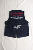 FREEWHEELERS / GILMORE OIL COMPANY "1932 AIR RACER" SPEED ENGINEER SLEEVELESS COAT (#2621008,NAVY)