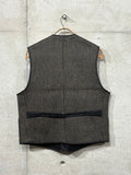 【Size 44】FREEWHEELERS / "LONGSHOREMAN" WINTER WORKER VEST (#2531015,GRAINED BLACK STRIPE × BLACK)