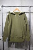 FREEWHEELERS / "AFTER HOOD SWEAT SHIRT SET-IN SLEEVE" DOUBLE FACE (#2634005,OLIVE × DRY CREAM)