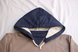 FREEWHEELERS / "AFTER HOOD SWEAT SHIRT SET-IN SLEEVE" DOUBLE FACE (#2634004,MEDIUM GRAY × OLD NAVY × DRY CREAM)