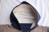 FREEWHEELERS / "AFTER HOOD SWEAT SHIRT SET-IN SLEEVE" DOUBLE FACE (#2634004,MEDIUM GRAY × OLD NAVY × DRY CREAM)