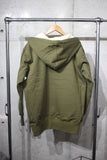 FREEWHEELERS / "AFTER HOOD SWEAT SHIRT SET-IN SLEEVE" DOUBLE FACE (#2634005,OLIVE × DRY CREAM)