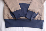 FREEWHEELERS / "AFTER HOOD SWEAT SHIRT SET-IN SLEEVE" DOUBLE FACE (#2634004,MEDIUM GRAY × OLD NAVY × DRY CREAM)