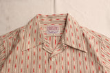 ADJUSTABLE COSTUME / ORIGINAL COTTON DOBBY STRIPE S/S OPEN SHIRT (AS-122,BEIGE)