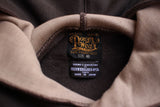 FREEWHEELERS / "ATHLETIC HOODED SWEAT SHIRT" SPECIAL HEAVY WEIGHT (#2534011,JET BLACK × MEDIUM GRAY)