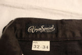 FREEWHEELERS / "BAKERSFIELD" CUT-LENGTH TROUSERS (#2622009,YARN-DYED INK BLACK)