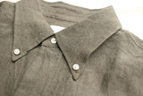 FAR EAST MANUFACTURING / BD SHIRT, LINEN SUN DRYING (OLIVE)