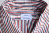 FAR EAST MANUFACTURING / BD SHIRT, C/L SUCKER STRIPE (RED)