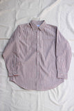 FAR EAST MANUFACTURING / BD SHIRT, C/L SUCKER STRIPE (RED)