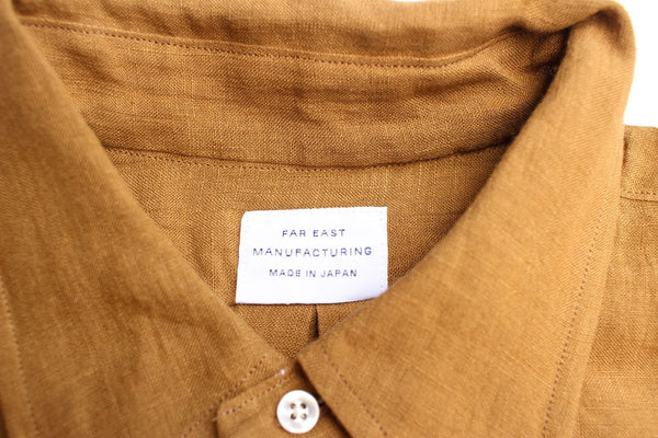 FAR EAST MANUFACTURING / BD SHIRT, LINEN (BRONZE) – McFly Online Store