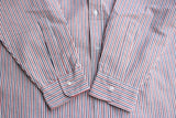 FAR EAST MANUFACTURING / BD SHIRT, C/L SUCKER STRIPE (RED)