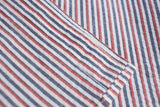 FAR EAST MANUFACTURING / BD SHIRT, C/L SUCKER STRIPE (RED)