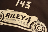 FREEWHEELERS / "BIRNER LAKES MODIFIED" ATHLETIC SWEAT SHIRT (#2534008,DARK OLIVE DRAB × OLD BROWN)