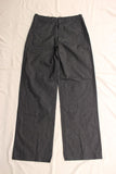 Cushman / BLACK CHAMBRAY TROUSERS WIDE STRAIGHT (22686,BLACK)