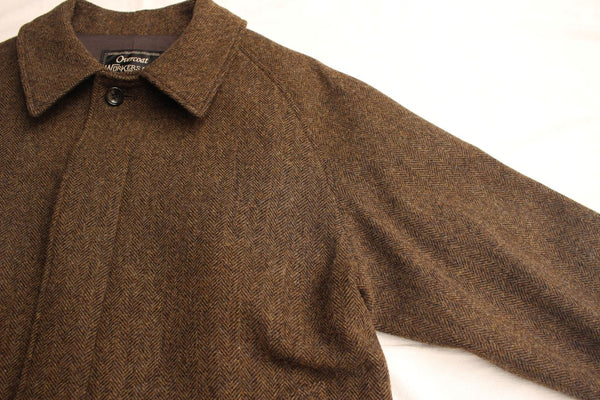 美品 WORKERS Bal Collar Coat Harris Tweed WORKERS / Bal Collar Coat Harris tweed BROWN | distrad