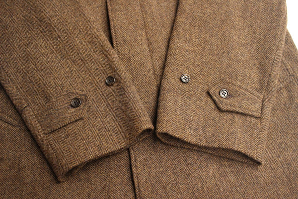 美品 WORKERS Bal Collar Coat Harris Tweed WORKERS / Bal Collar Coat Harris tweed BROWN | distrad