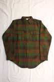FREEWHEELERS / "BaldyGus" MECHANIC SHIRT (#2533008,BOTTLE GREEN × KHAKI BROWN × DARK OLIVE DRAB)