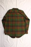 FREEWHEELERS / "BaldyGus" MECHANIC SHIRT (#2533008,BOTTLE GREEN × KHAKI BROWN × DARK OLIVE DRAB)