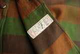 FREEWHEELERS / "BaldyGus" MECHANIC SHIRT (#2533008,BOTTLE GREEN × KHAKI BROWN × DARK OLIVE DRAB)