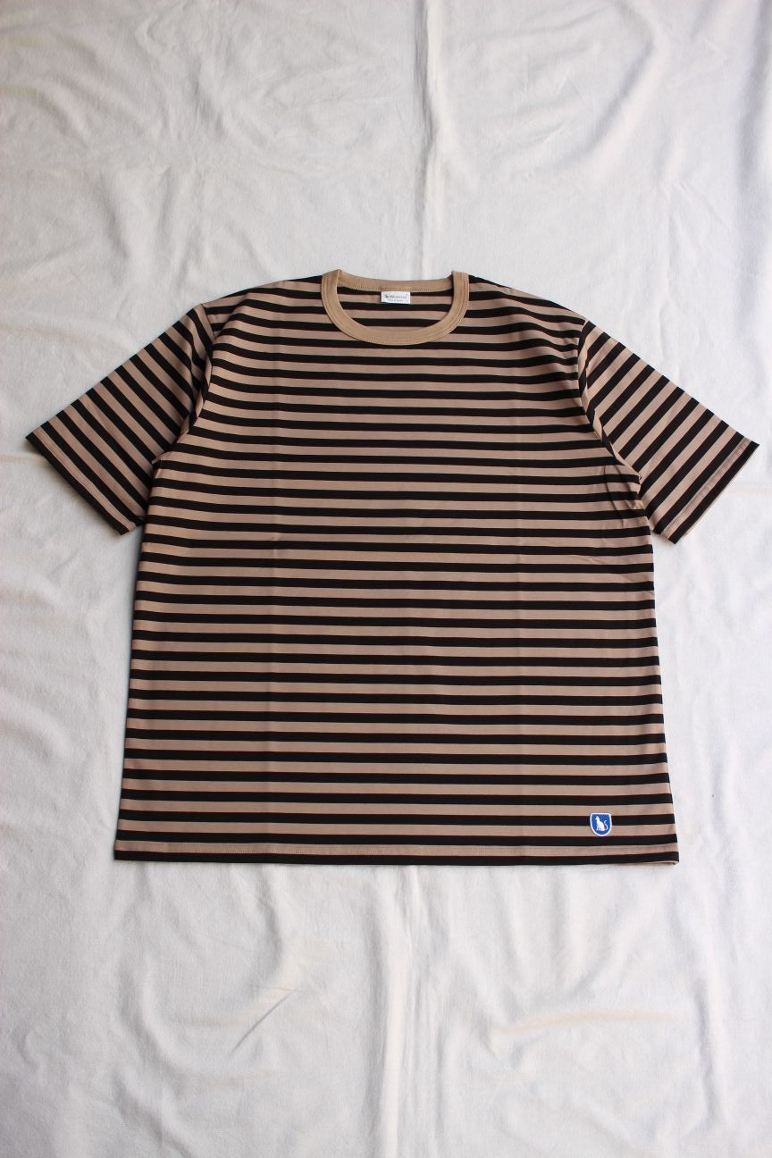 WORKERS / Border T, Short Sleeve (Black x Beige) – McFly Online Store
