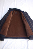 FREEWHEELERS / "KNUCKLE BONES" on "AAF 90thBG 400thBSQ" CIVILIAN DECK JACKET (#2531004,DARK NAVY)