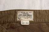 FREEWHEELERS / "COMBAT UTILITY TROUSERS" (#2422006,YARN-DYED KHAKI)
