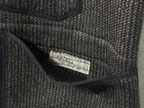【Size 44】FREEWHEELERS / "LONGSHOREMAN" WINTER WORKER VEST (#2531015,GRAINED BLACK STRIPE × BLACK)