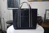 WORKERS / Deluxe Pocket Tote Bag,Short (Dark Navy x Navy Handle)