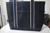 WORKERS / Deluxe Pocket Tote Bag,Long (Dark Navy x Navy Handle)
