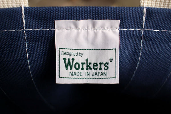 WORKERS / Deluxe Tote Bag (Navy Body x Green Handle) – McFly