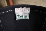 WORKERS / Deluxe Tote Bag (Dark Navy x Green Handle)