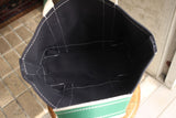 WORKERS / Deluxe Tote Bag (Dark Navy x Green Handle)