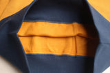 FREEWHEELERS / "Devil Dog" DOUBLE V SWEAT SHIRT (#2534003,OLD GOLD × DEEP BLUEBERRY)