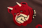 FREEWHEELERS / "Devil Dog" DOUBLE V SWEAT SHIRT (#2534003,CHARCOAL BLACK × SOOT BLACK)