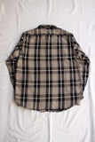 FREEWHEELERS / "Eddy" WORK SHIRT (#2533010,NICKEL GRAY × DARK JET BLACK × CREAM × EGG YELLOW)
