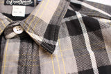 FREEWHEELERS / "Eddy" WORK SHIRT (#2533010,NICKEL GRAY × DARK JET BLACK × CREAM × EGG YELLOW)