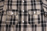 FREEWHEELERS / "Eddy" WORK SHIRT (#2533010,NICKEL GRAY × DARK JET BLACK × CREAM × EGG YELLOW)