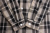 FREEWHEELERS / "Eddy" WORK SHIRT (#2533010,NICKEL GRAY × DARK JET BLACK × CREAM × EGG YELLOW)
